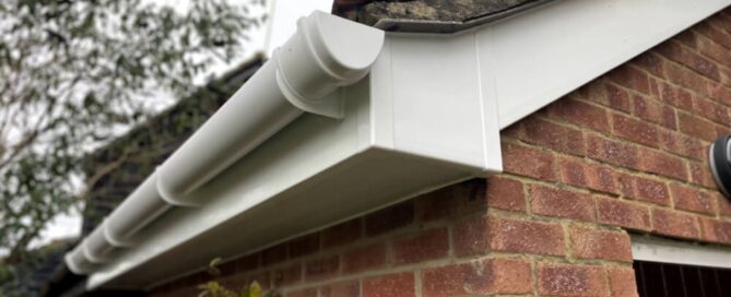 white fascias and soffits